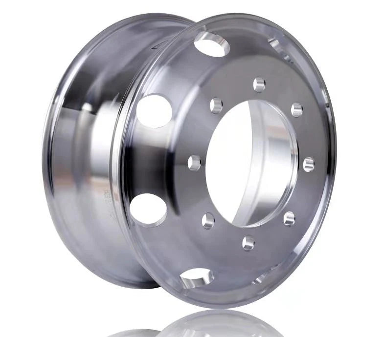 Truck Wheels 19.5" x 6.75" Forged Aluminum Rims Both-Side Mirror Polished