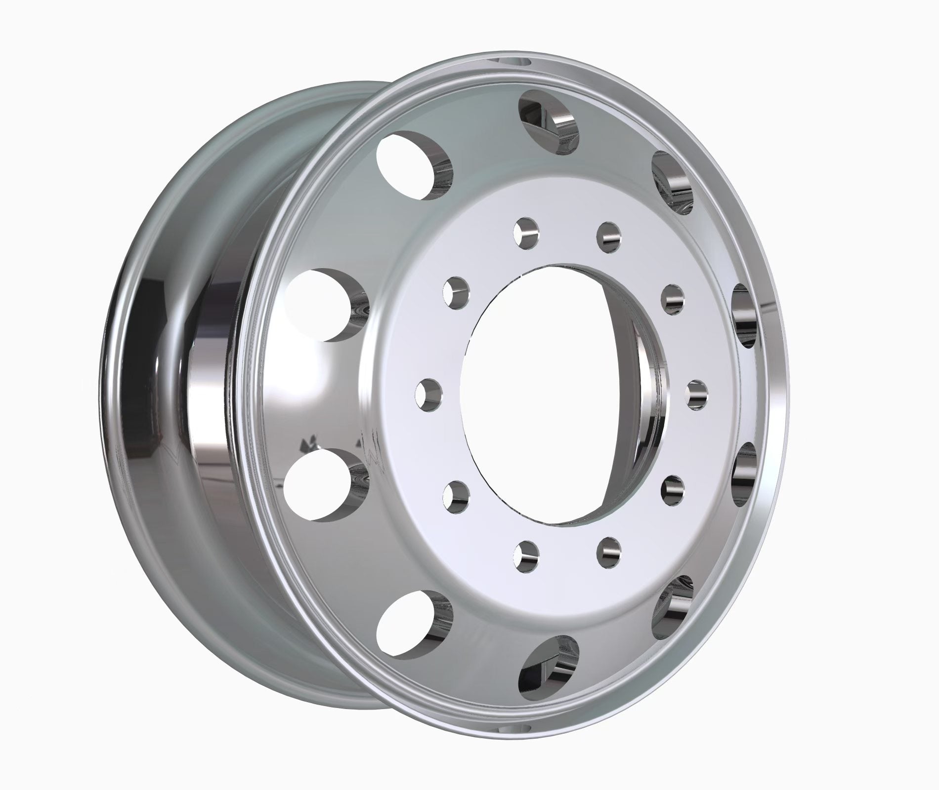 Uplead Truck Wheel 22.5x8.25 Heavy Duty Truck Wheels  Forged Aluminum Rims Both-Side Mirror Polished