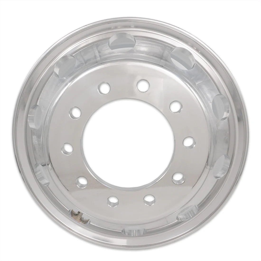 24.5x8.25 Truck Wheels Forged Aluminum Rims Machined Bright