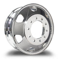 Truck Wheel 24.5 x 8.25 Kenworth Stylized Rims - Polished Both Sides