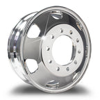 UpLead 24.5 x 8.25 Kenworth-Style Forged Aluminum Truck Wheels – Mirror Polished