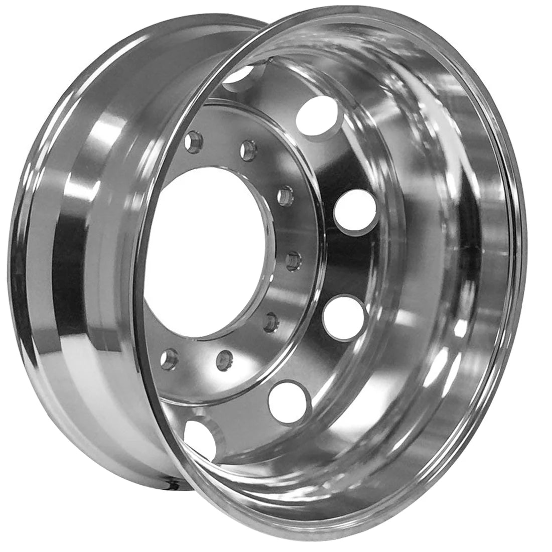 Uplead Truck Wheel 22.5x8.25   Forged Aluminum Rims Machined Polished Hub-Piloted