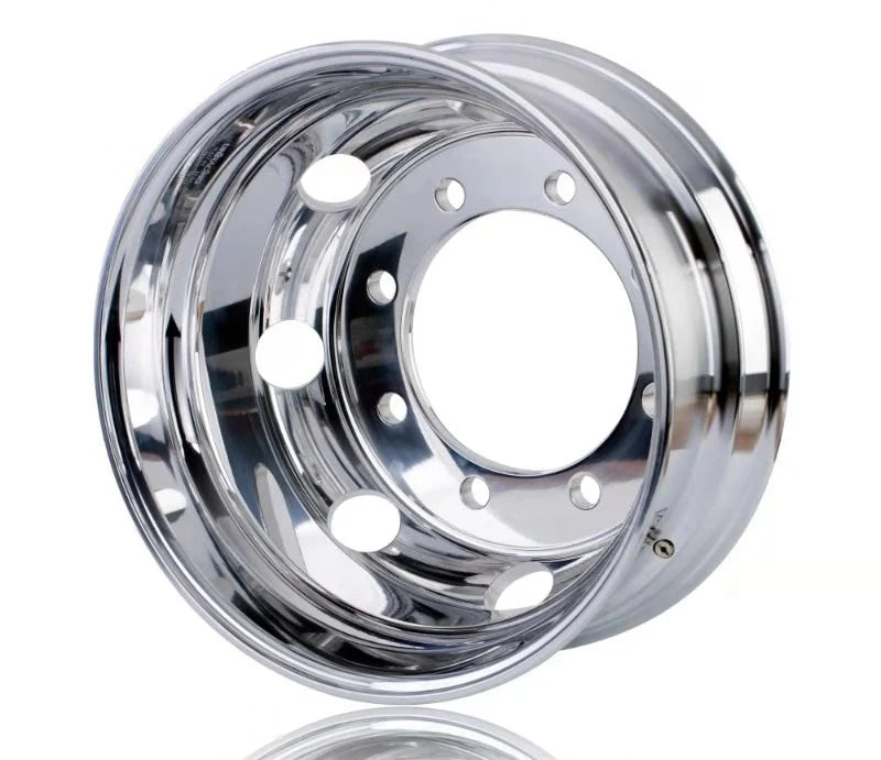 Truck Wheels 19.5 x 7.5 Forged Aluminum Rims Both-Side Mirror Polished