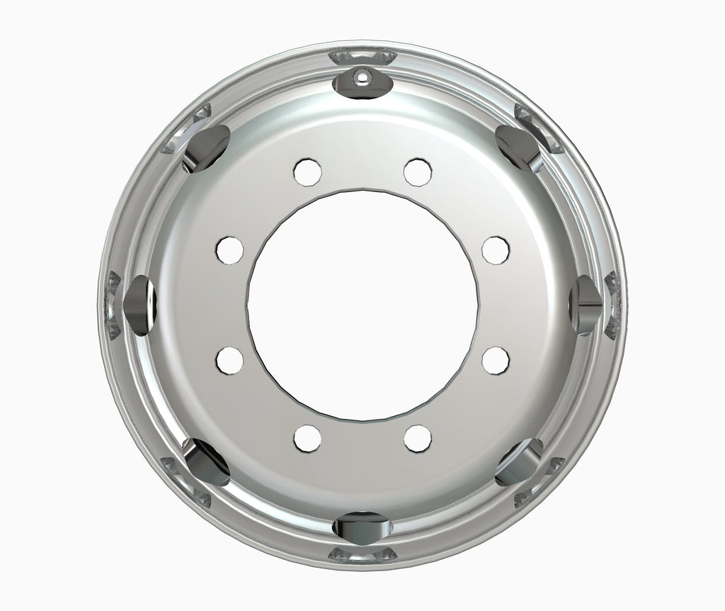 UpLead 19.5 x 7.5 Forged Aluminum Truck Wheels – Mirror Polished Both Sides