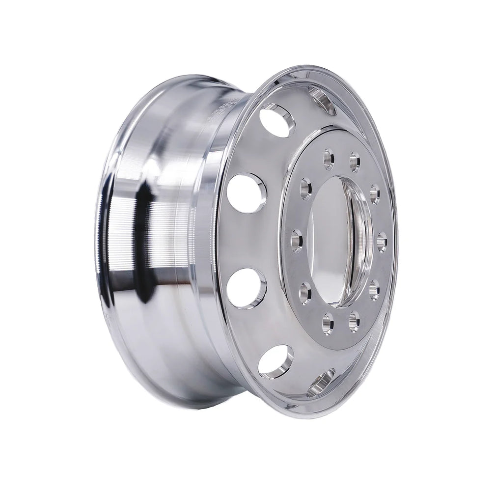 UpLead 24.5 x 8.25 Forged Aluminum Truck Wheels – Mirror Polished Both Sides