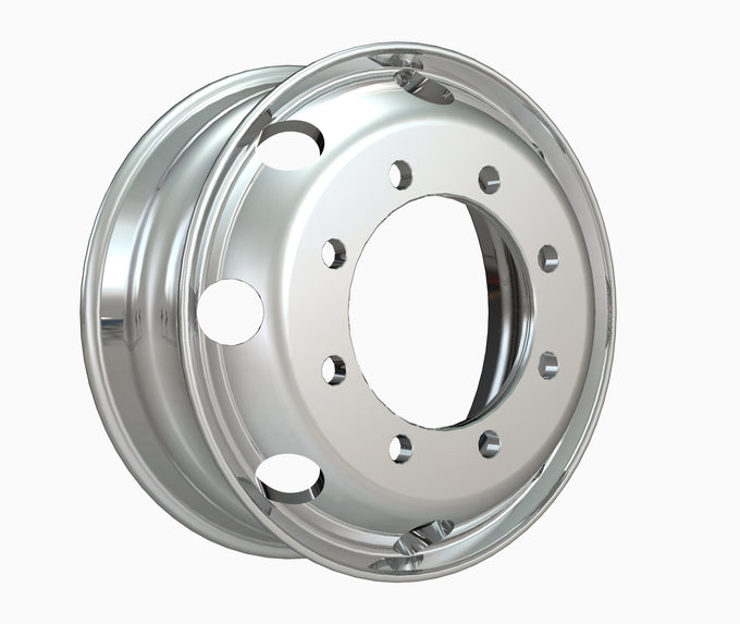 Uplead Truck Wheel 19.5 x 6.75 Forged Aluminum Truck wheels Rims Both-Side Mirror Polished