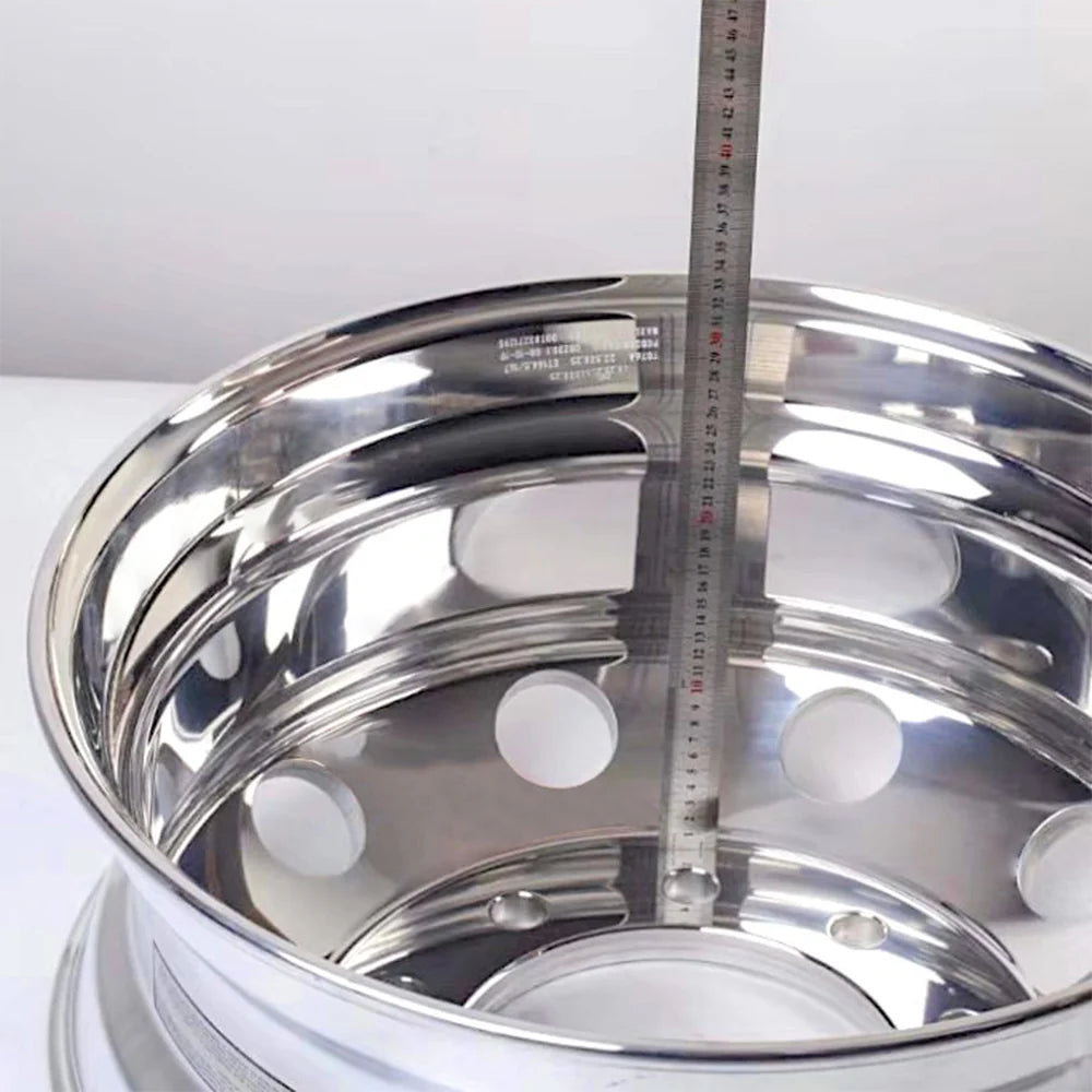 Uplead Truck Wheel 22.5x8.25 Heavy Duty Truck Wheels  Forged Aluminum Rims Both-Side Mirror Polished
