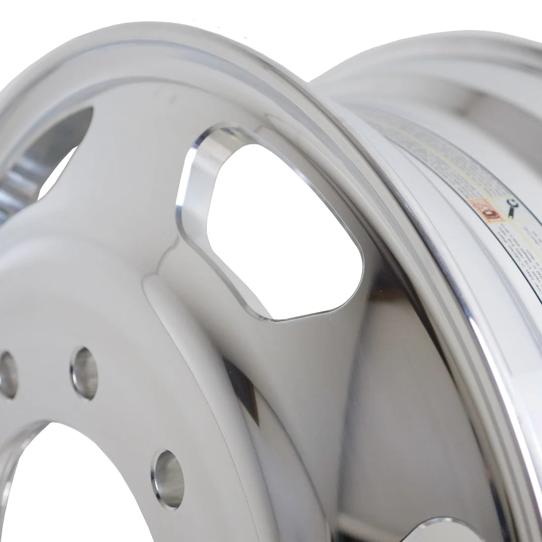Truck Wheel 24.5 x 8.25 Kenworth Stylized Rims - Polished Both Sides