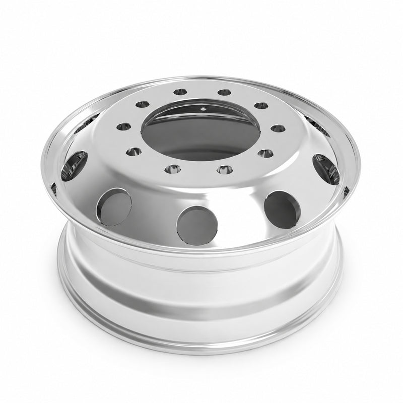 UpLead 22.5 x 8.25 Forged Aluminum Truck Wheels Stud（Budd） – Mirror Polished