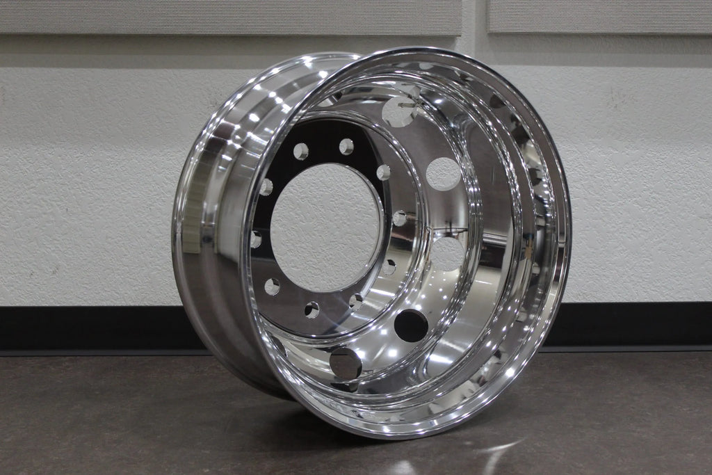 UpLead 22.5 x 8.25 Forged Aluminum Truck Wheels Stud（Budd） – Mirror Polished