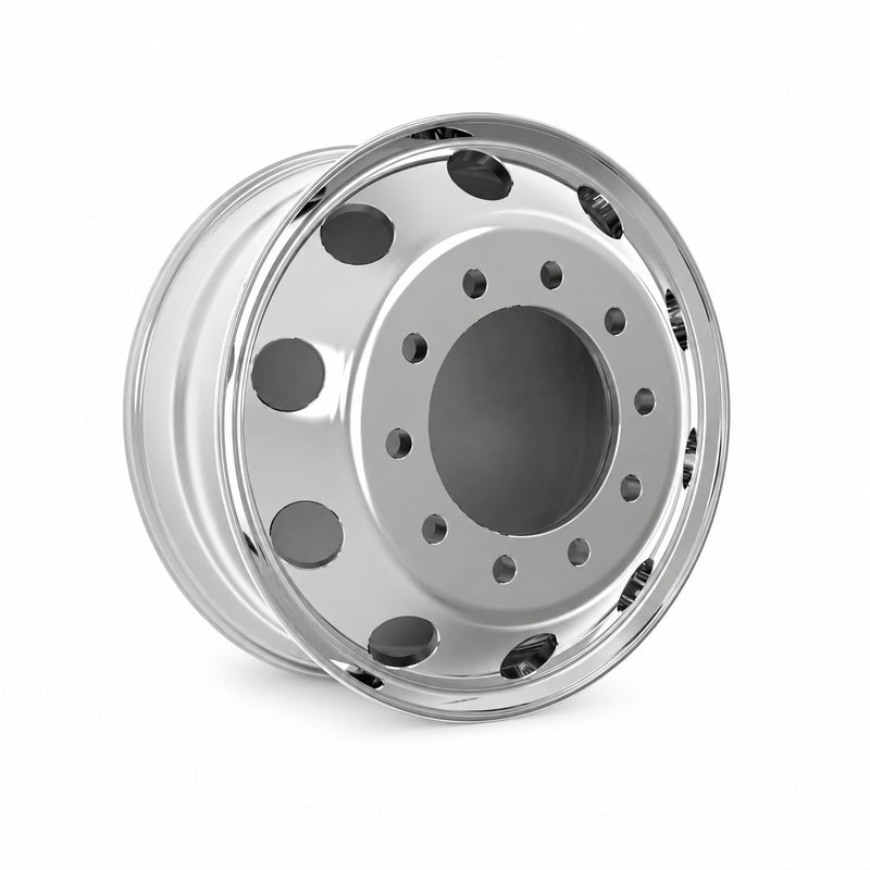 UpLead 22.5 x 8.25 Forged Aluminum Truck Wheels Stud（Budd） – Mirror Polished