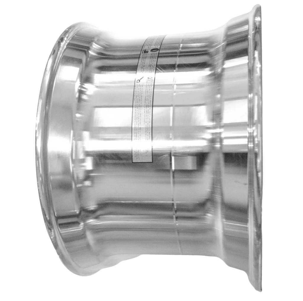 Super Single Wheels 22.5x14 Forged Aluminum Rims Flat Face Polished Hub Pilot